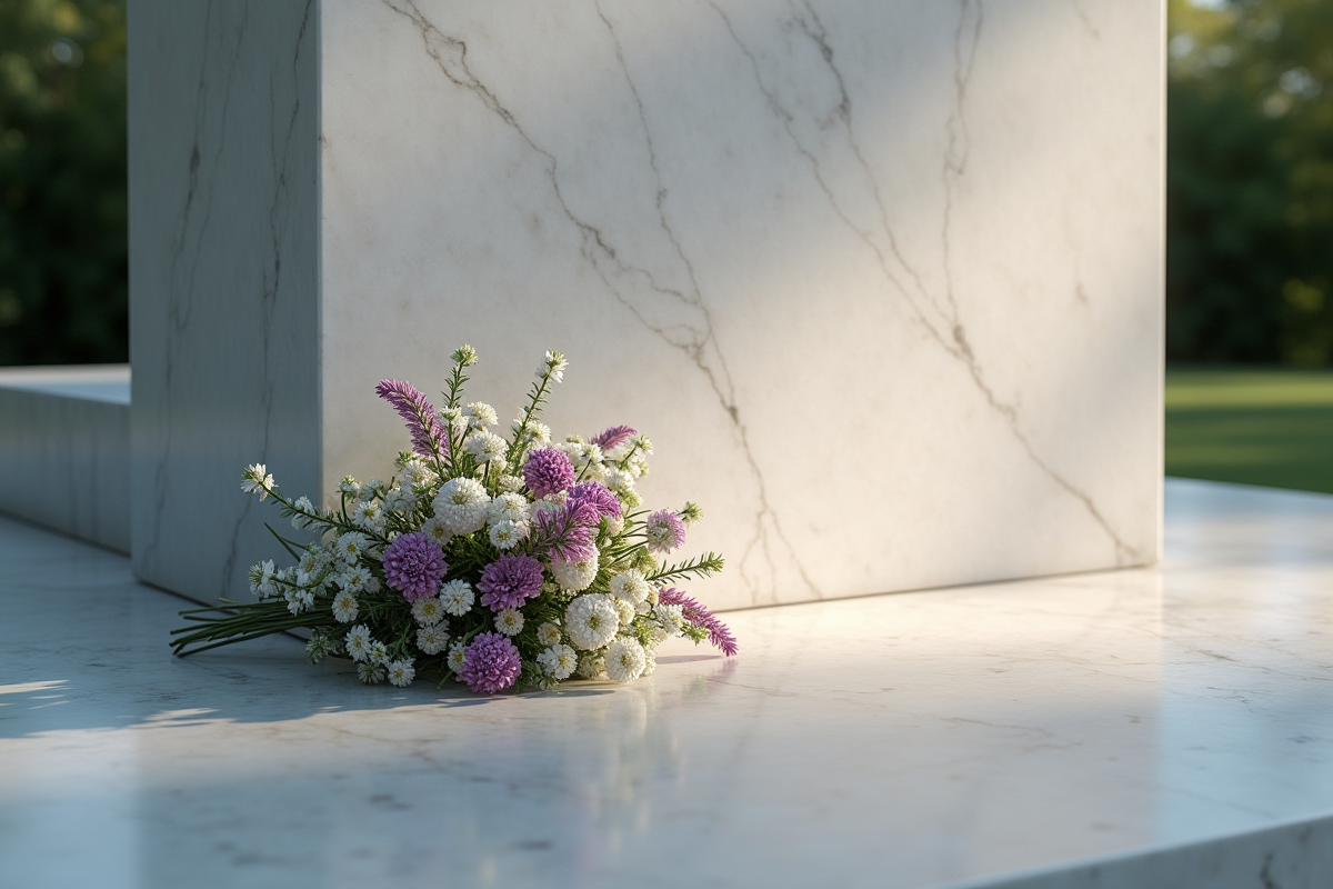 fleurs funéraires